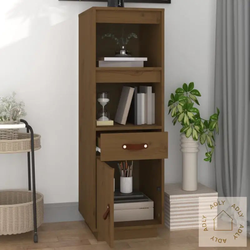 Highboard Honningbrun 34X40X108,5 Cm Heltre Furu