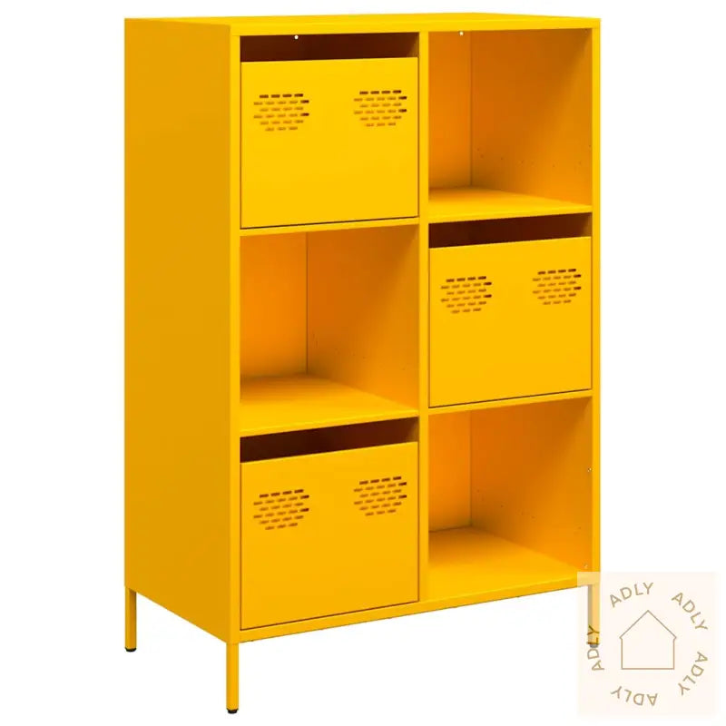 Highboard Sennepsgul 68X39X103,5 Cm Stål