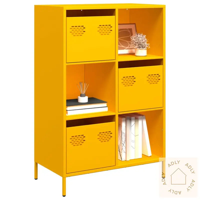 Highboard Sennepsgul 68X39X103,5 Cm Stål