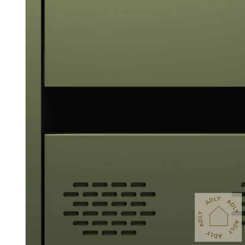 Highboard Olivengrønn 68X39X101,5 Cm Stål