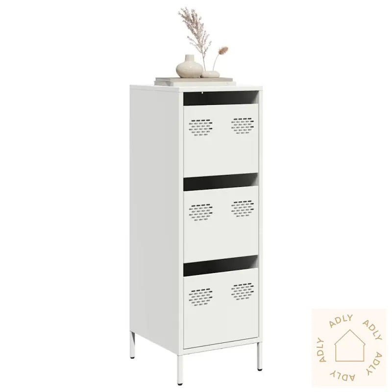 Highboard Hvit 39X35X103,5 Cm Stål