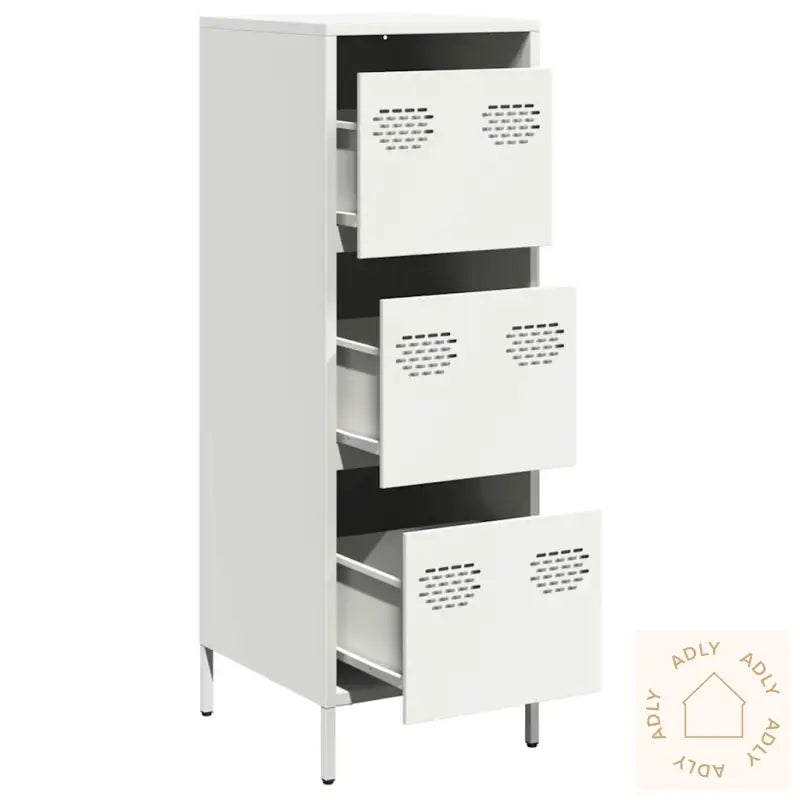 Highboard Hvit 39X35X103,5 Cm Stål