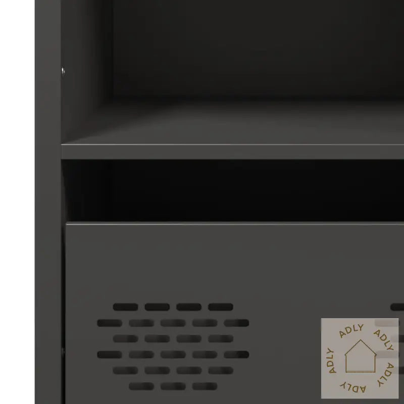 Highboard Svart 101,5X39X103,5 Cm Stål