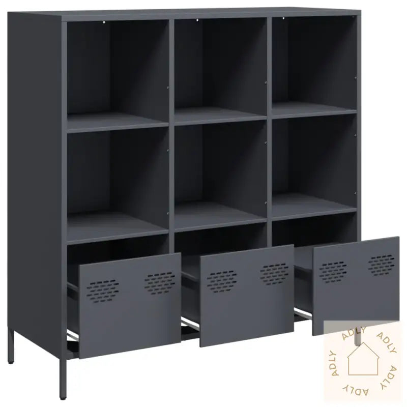 Highboard Antrasitt 101,5X39X103,5 Cm Stål