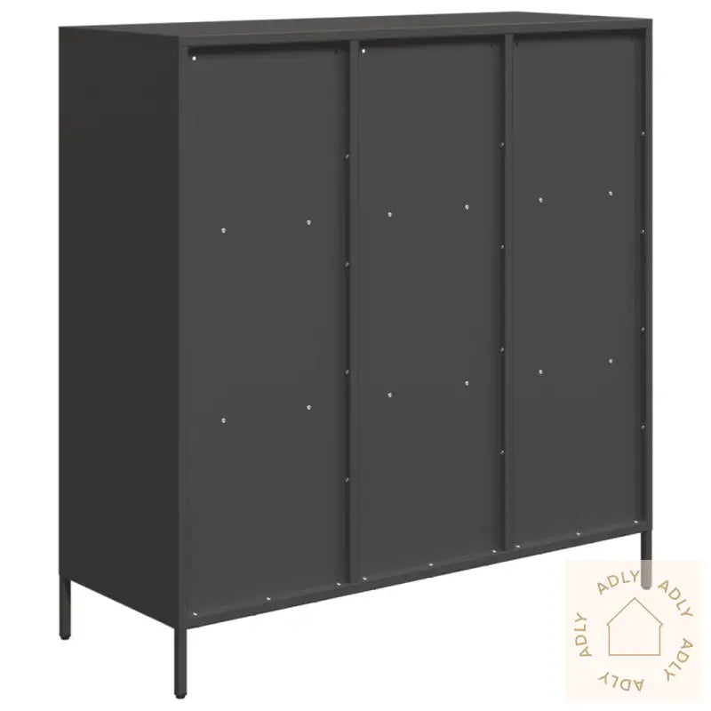 Highboard Svart 101,5X39X103,5 Cm Stål