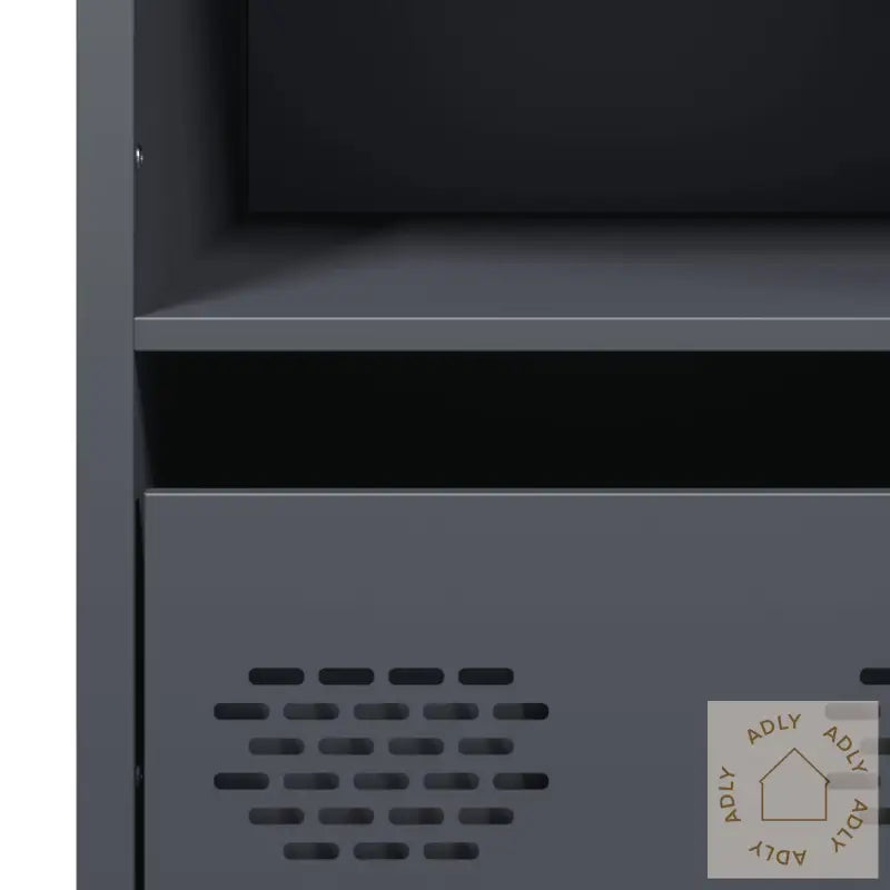 Highboard Antrasitt 101,5X39X103,5 Cm Stål