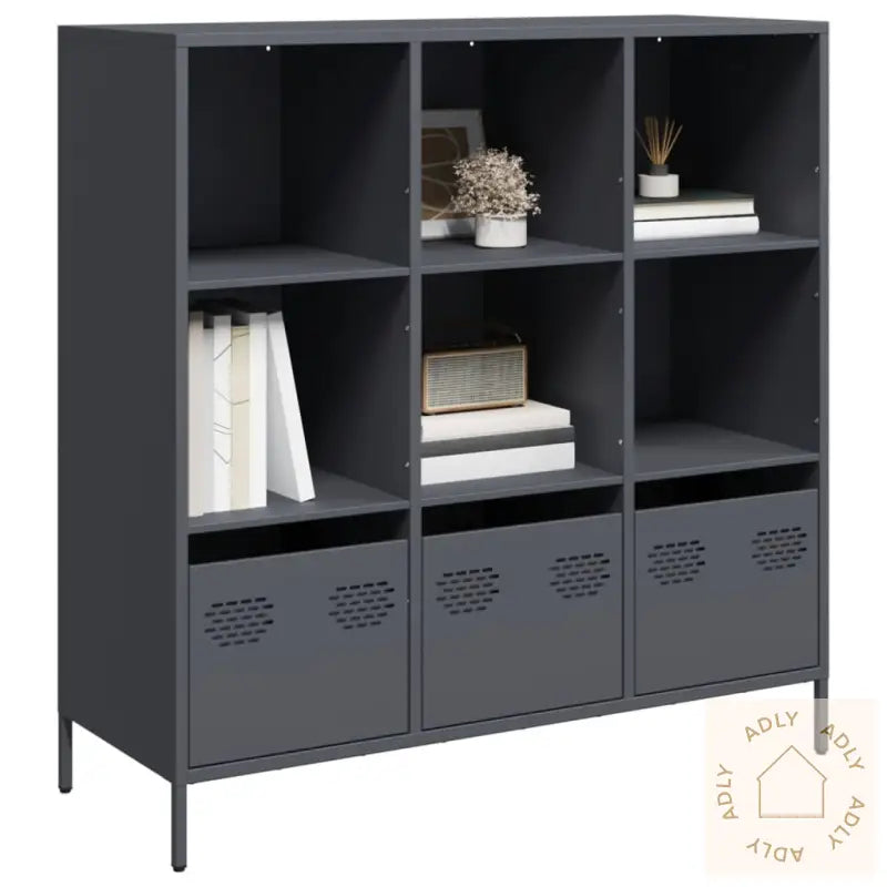 Highboard Antrasitt 101,5X39X103,5 Cm Stål