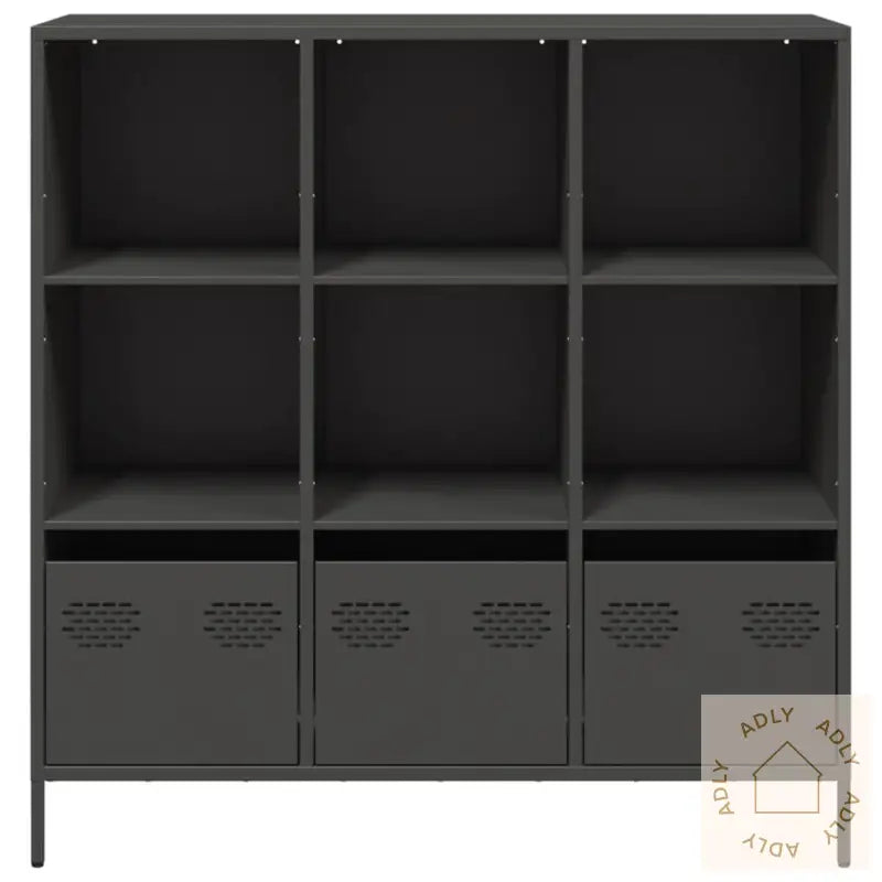 Highboard Svart 101,5X39X103,5 Cm Stål