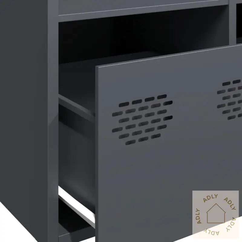 Highboard Antrasitt 101,5X39X103,5 Cm Stål