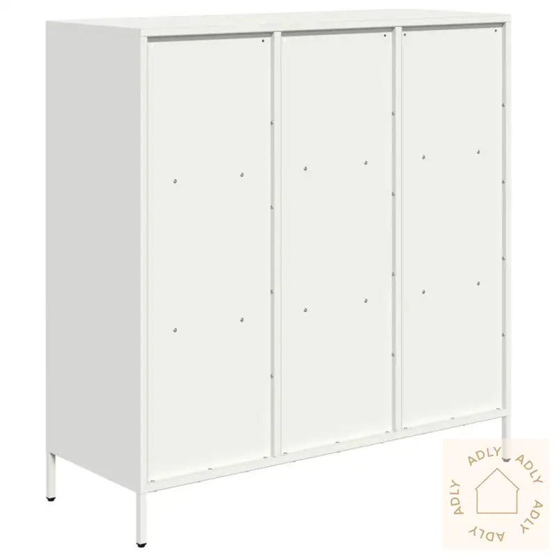 Highboard Hvit 101,5X39X103,5 Cm Stål