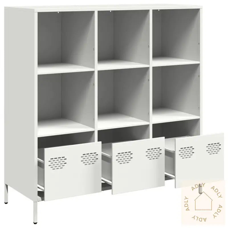 Highboard Hvit 101,5X39X103,5 Cm Stål