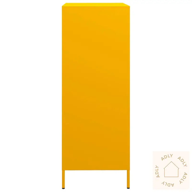Highboard Sennepsgul 68X39X101,5 Cm Stål
