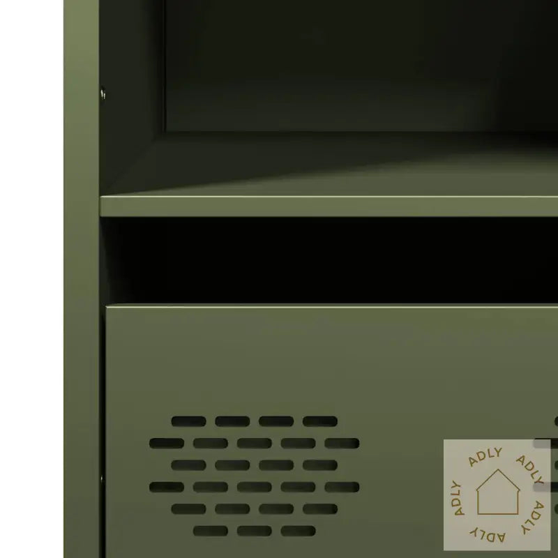 Highboard Olivengrønn 35X39X103,5 Cm Stål