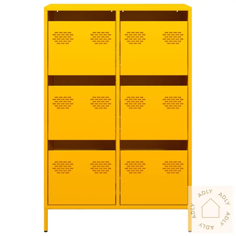 Highboard Sennepsgul 68X39X101,5 Cm Stål