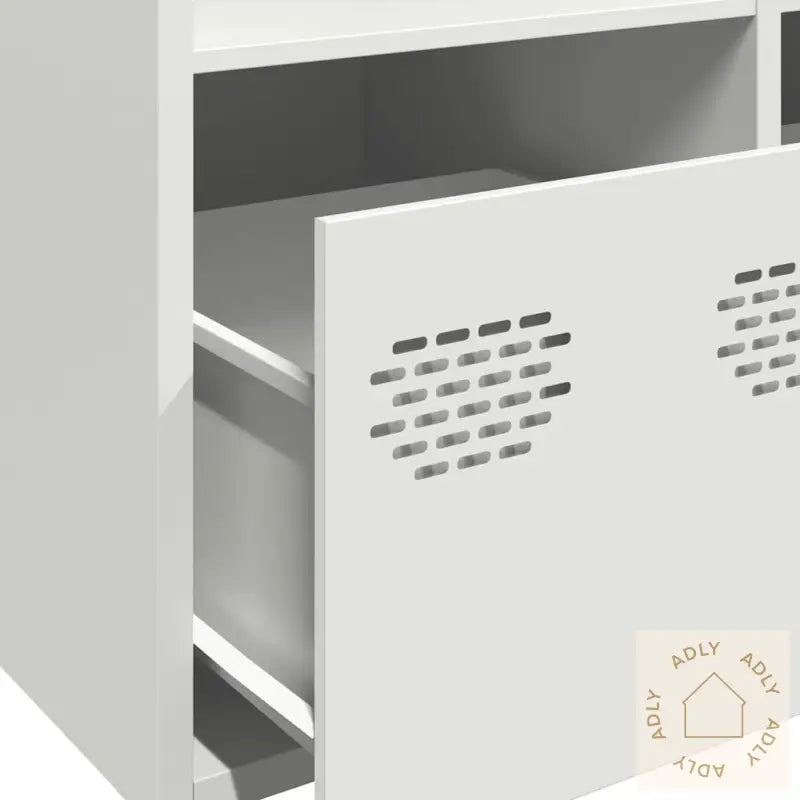 Highboard Hvit 101,5X39X103,5 Cm Stål