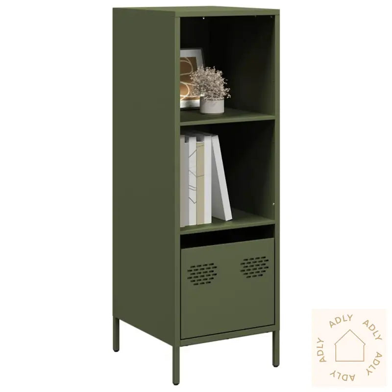 Highboard Olivengrønn 35X39X103,5 Cm Stål