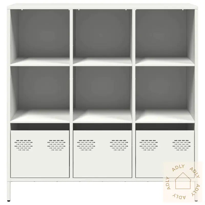 Highboard Hvit 101,5X39X103,5 Cm Stål