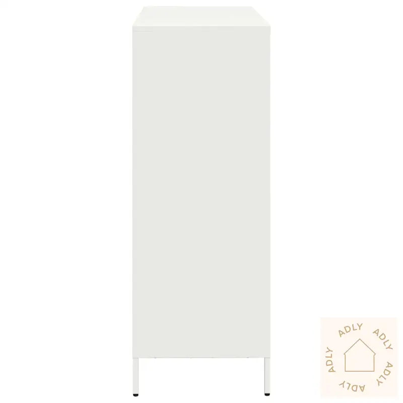 Highboard Hvit 101,5X39X103,5 Cm Stål