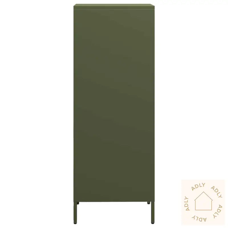 Highboard Olivengrønn 35X39X103,5 Cm Stål