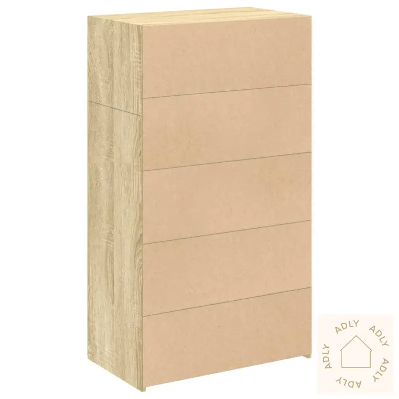 Hylle Sonoma Eik 70X41X124 Cm Konstruert Tre