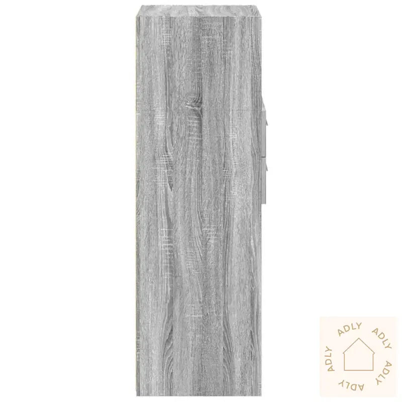 Hylle Grå Sonoma 50X42,5X124 Cm Konstruert Tre