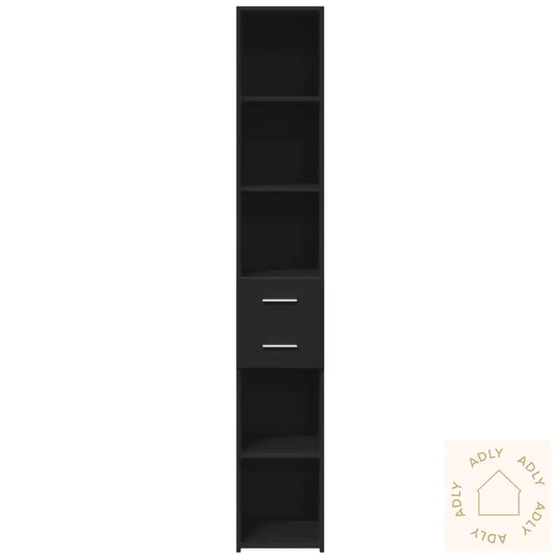Hylle Svart 30X42,5X185 Cm Konstruert Tre
