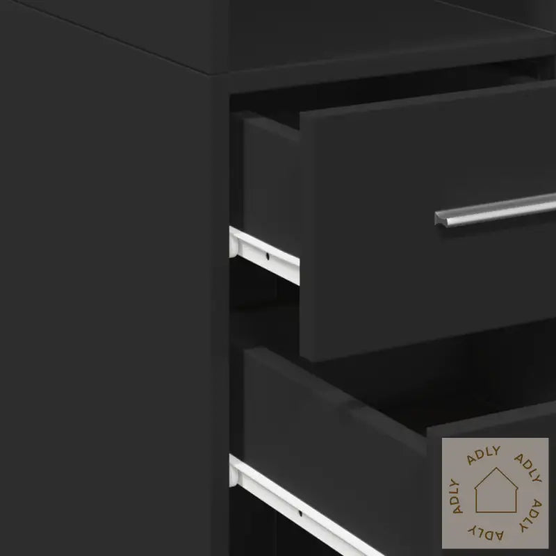 Hylle Svart 30X42,5X185 Cm Konstruert Tre