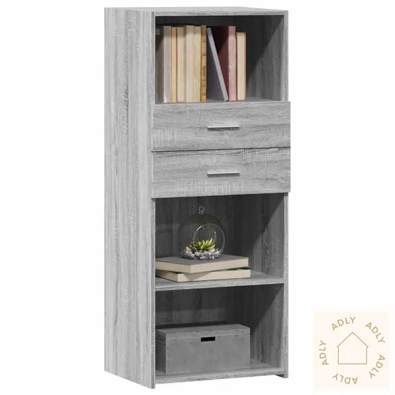 Hylle Grå Sonoma 50X42,5X124 Cm Konstruert Tre