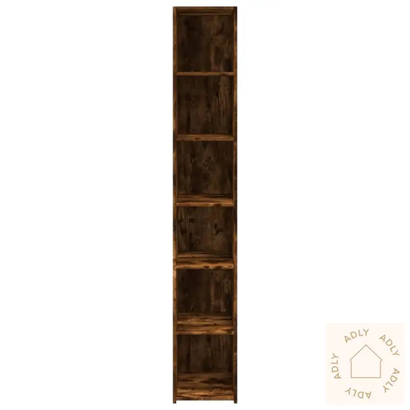 Hylle Røkt Eik 30X41X185 Cm Konstruert Tre