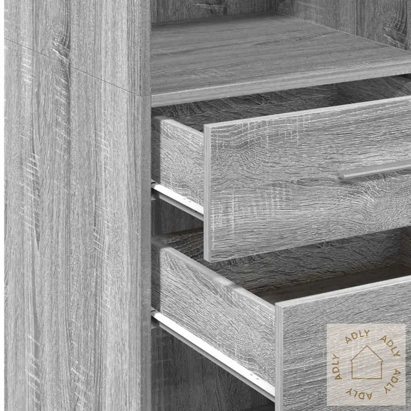 Hylle Grå Sonoma 50X42,5X124 Cm Konstruert Tre