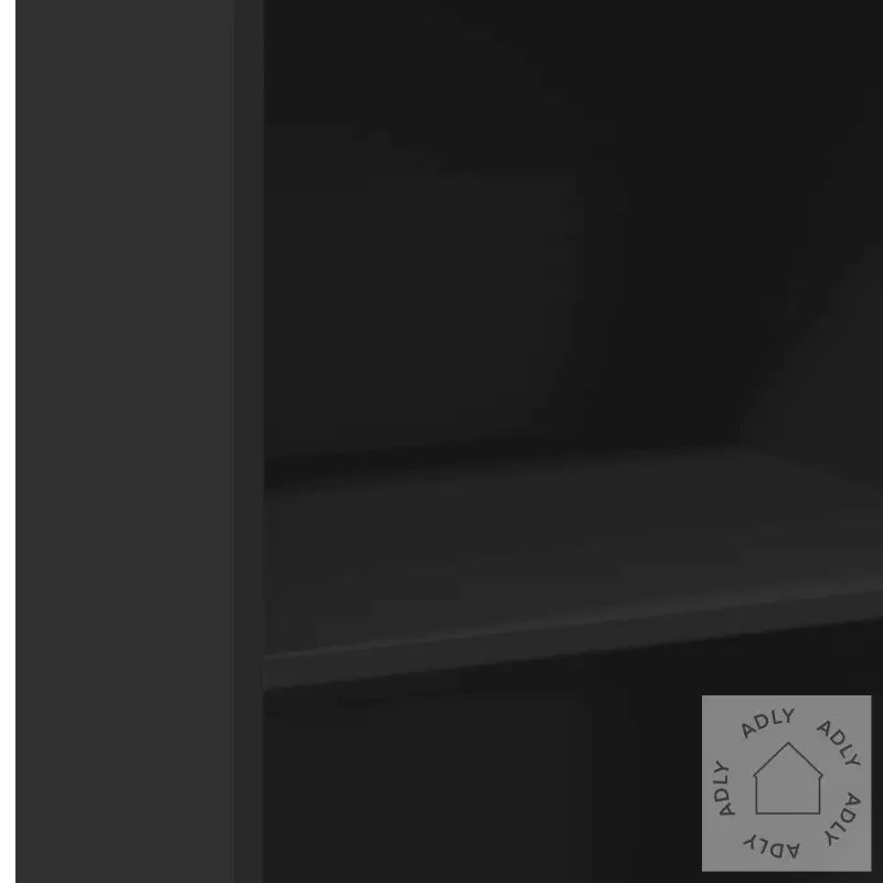 Hylle Svart 50X41X124 Cm Konstruert Tre