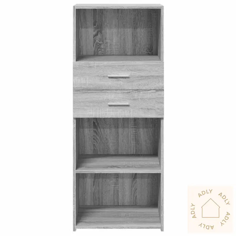 Hylle Grå Sonoma 50X42,5X124 Cm Konstruert Tre