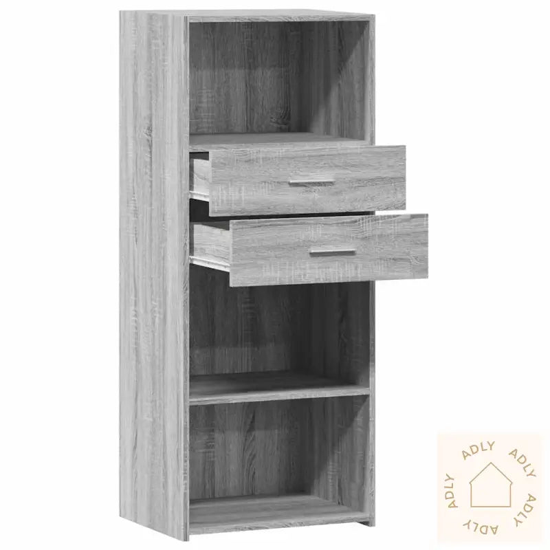 Hylle Grå Sonoma 50X42,5X124 Cm Konstruert Tre