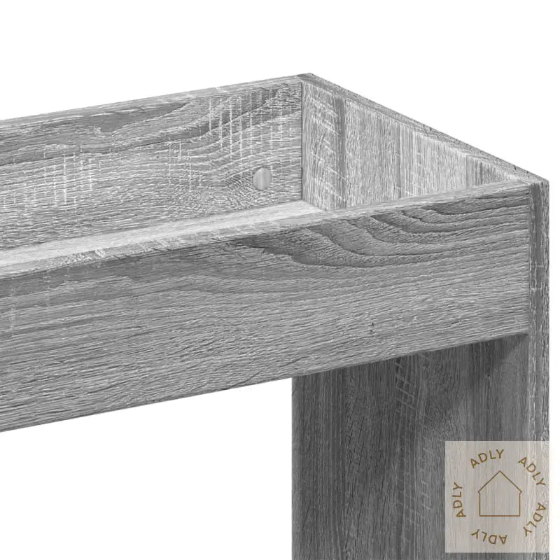 Highboard Grå Sonoma 92X33X140 Cm Konstruert Tre