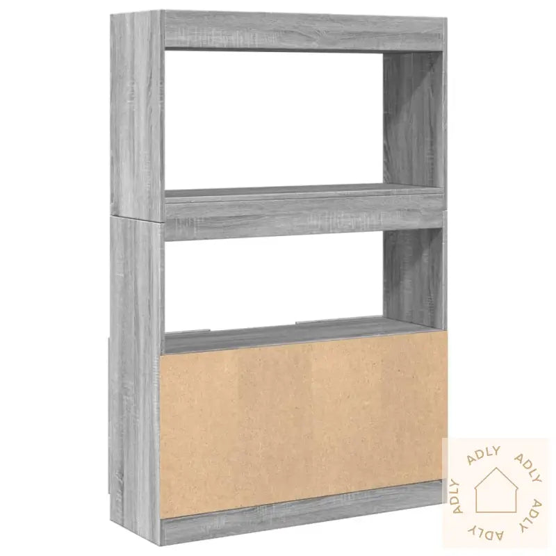 Highboard Grå Sonoma 92X33X140 Cm Konstruert Tre