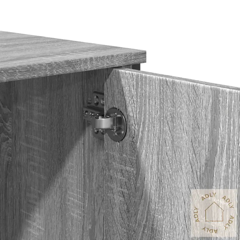 Highboard Grå Sonoma 79,5X35,5X137,5 Cm Konstruert Tre