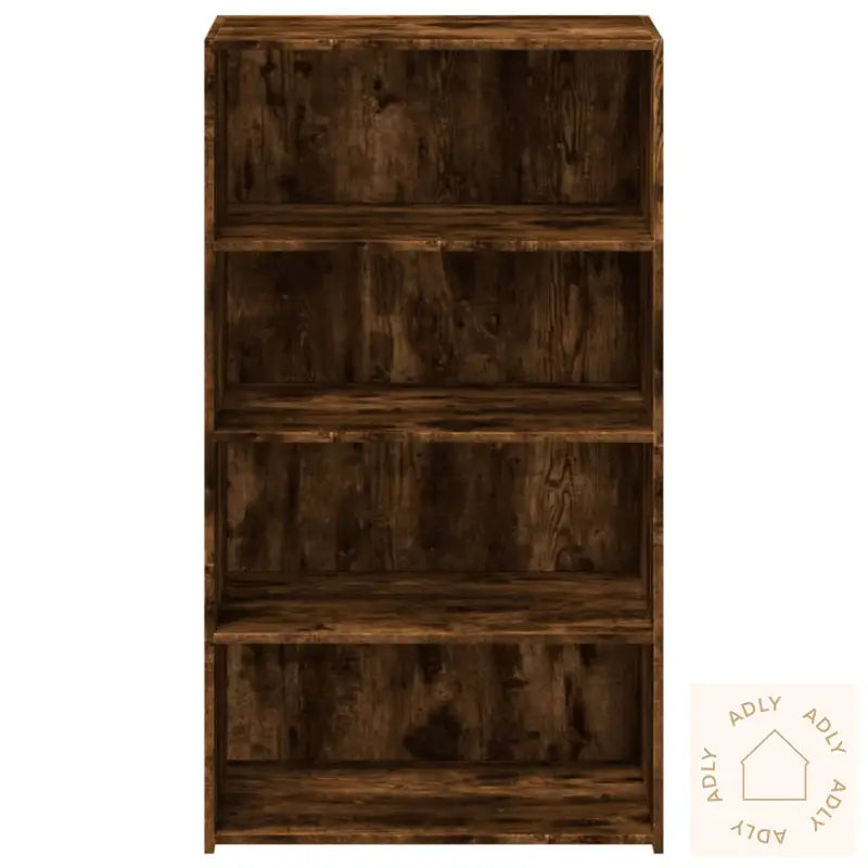 Hylle Røkt Eik 70X41X124 Cm Konstruert Tre