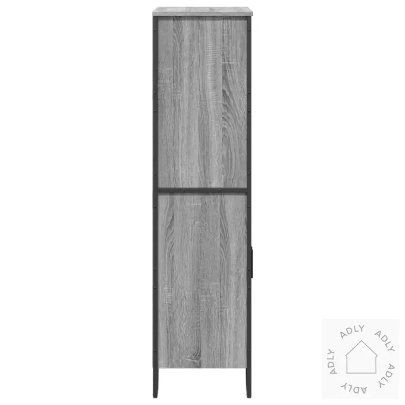 Highboard Grå Sonoma 79,5X35,5X137,5 Cm Konstruert Tre