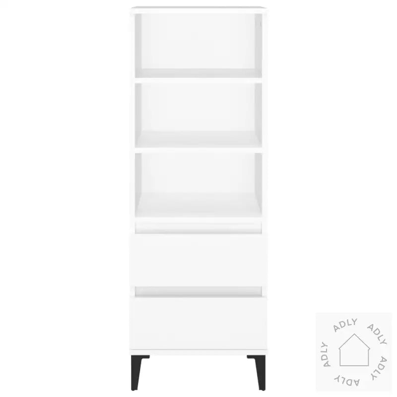 Highboard Hvit 40X36X110 Cm Konstruert Tre