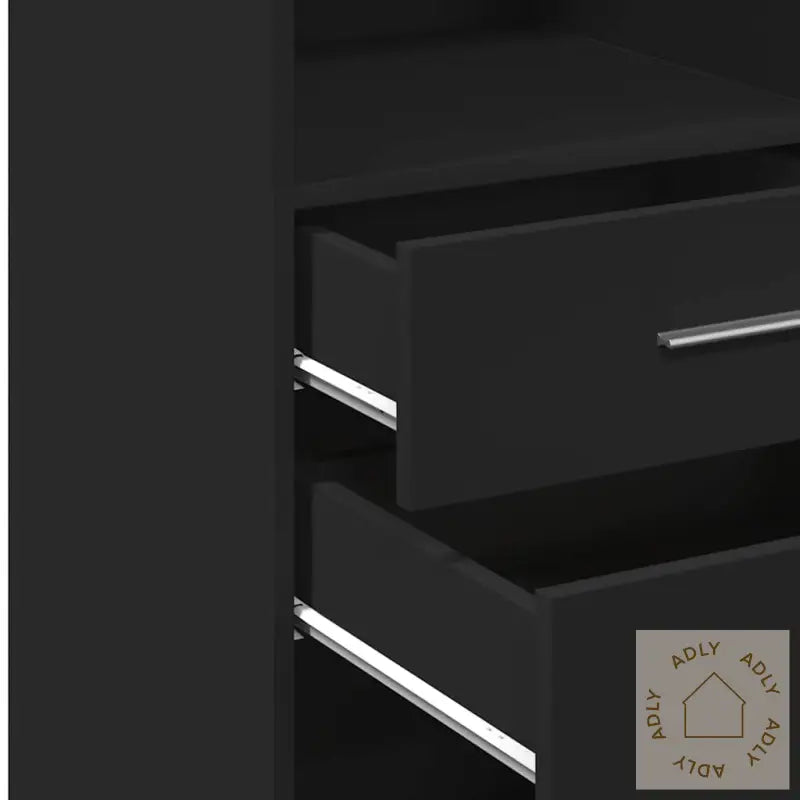 Hylle Svart 40X42,5X124 Cm Konstruert Tre