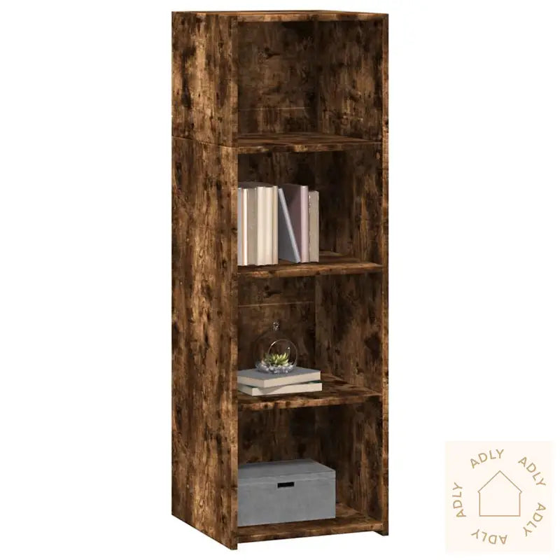 Hylle Røkt Eik 40X41X124 Cm Konstruert Tre