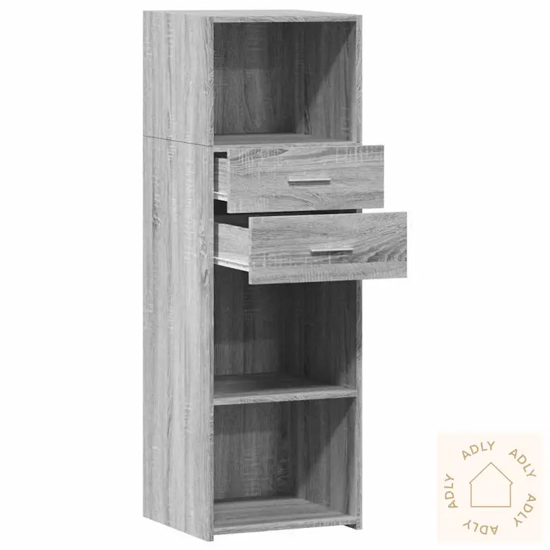 Hylle Grå Sonoma 40X42,5X124 Cm Konstruert Tre