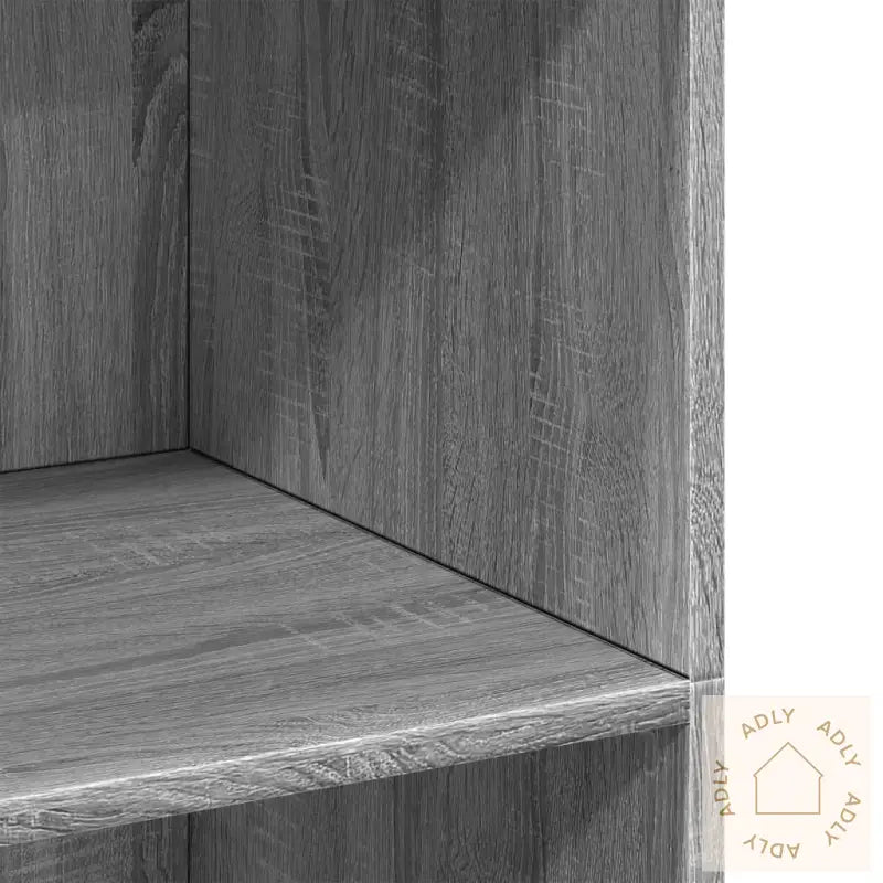 Hylle Grå Sonoma 70X41X124 Cm Konstruert Tre