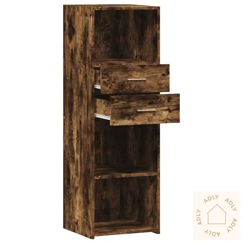 Hylle Røkt Eik 40X42,5X124 Cm Konstruert Tre