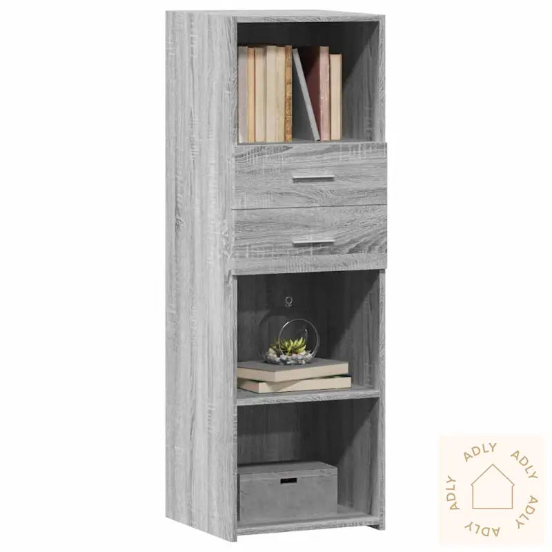 Hylle Grå Sonoma 40X42,5X124 Cm Konstruert Tre