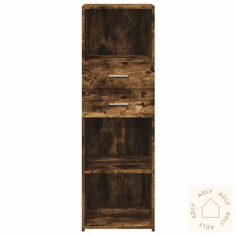 Hylle Røkt Eik 40X42,5X124 Cm Konstruert Tre