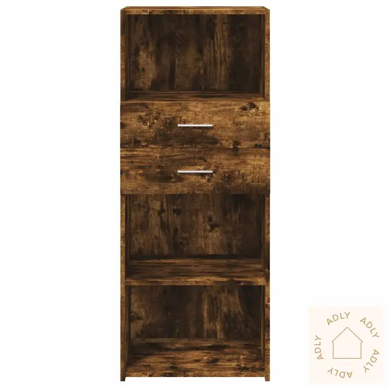 Hylle Røkt Eik 50X42,5X124 Cm Konstruert Tre