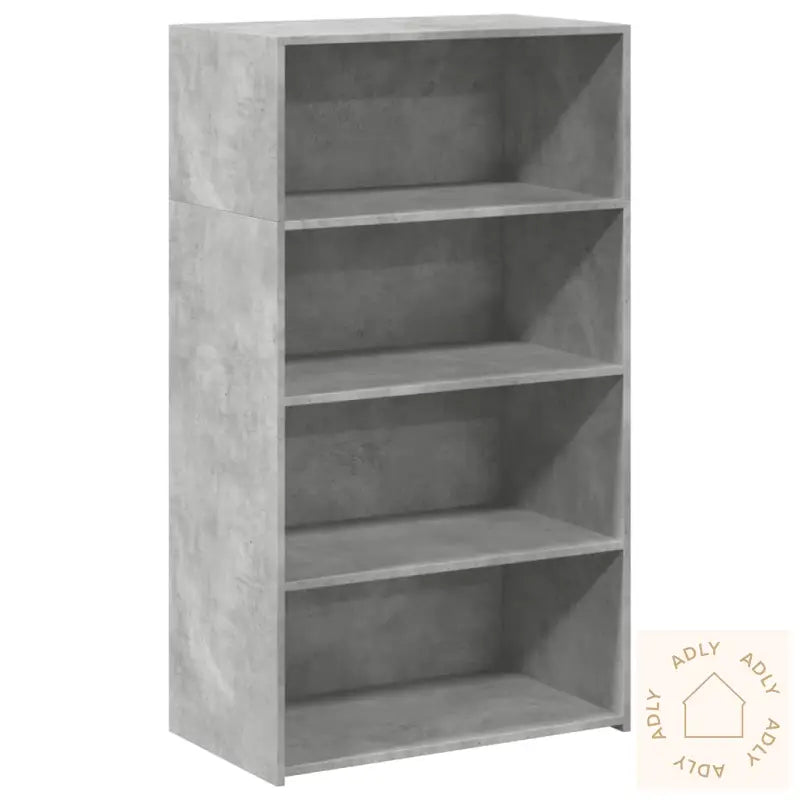 Hylle Betonggrå 70X41X124 Cm Konstruert Tre