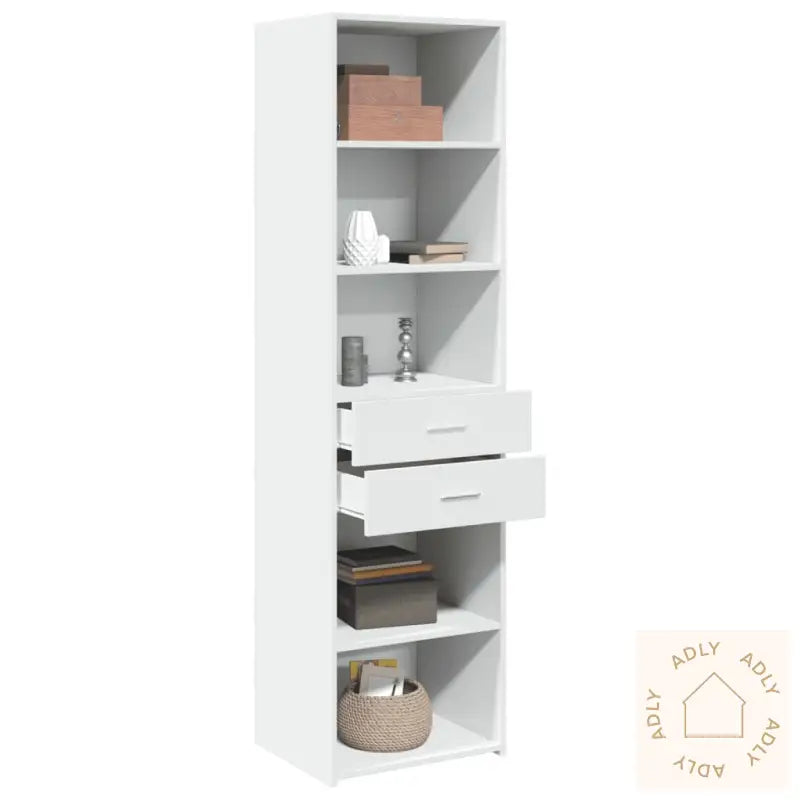 Hylle Hvit 50X42,5X185 Cm Konstruert Tre