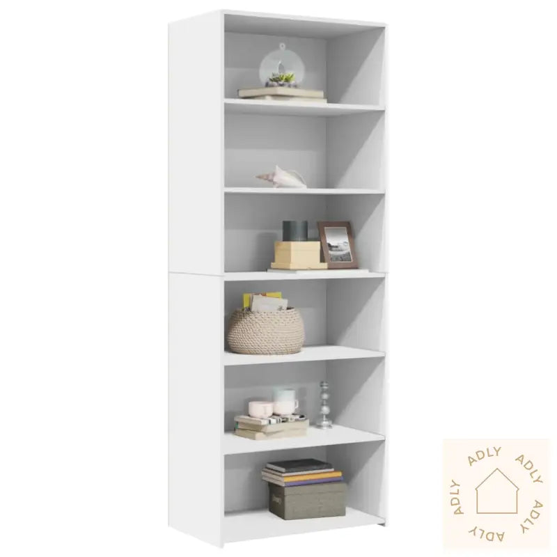 Hylle Hvit 70X41X185 Cm Konstruert Tre